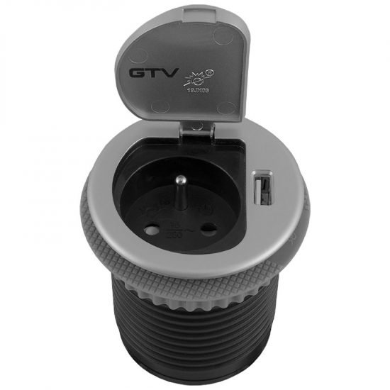 Gniazdo wpuszczane chowane w blat USB Charger Mini GTV