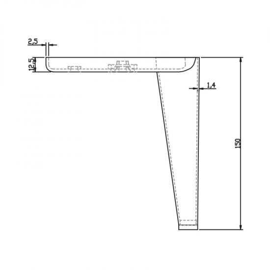 Noga Nóżka meblowa DN-705 h-150