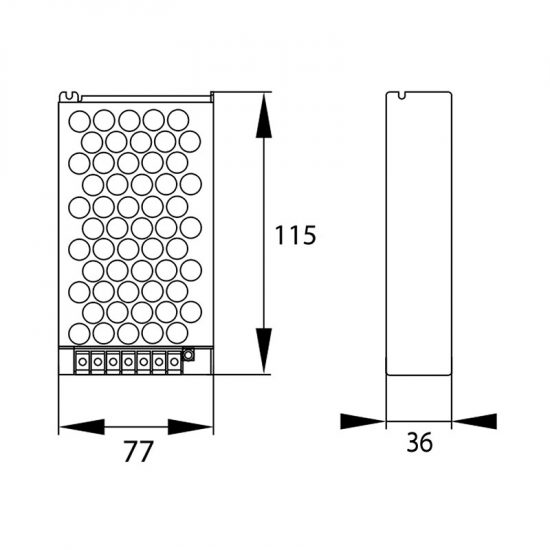 Zasilacz LED 40W 12V IP20 Bemko do taśmy LED