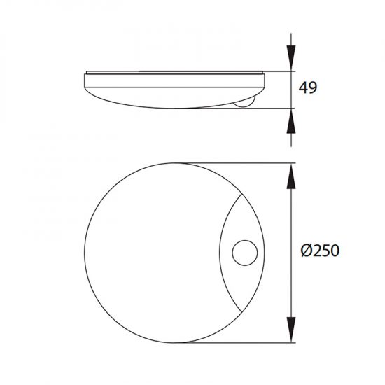 Lampa Plafon LED 10W TAWAN 940LM 4000K CZUJNIK