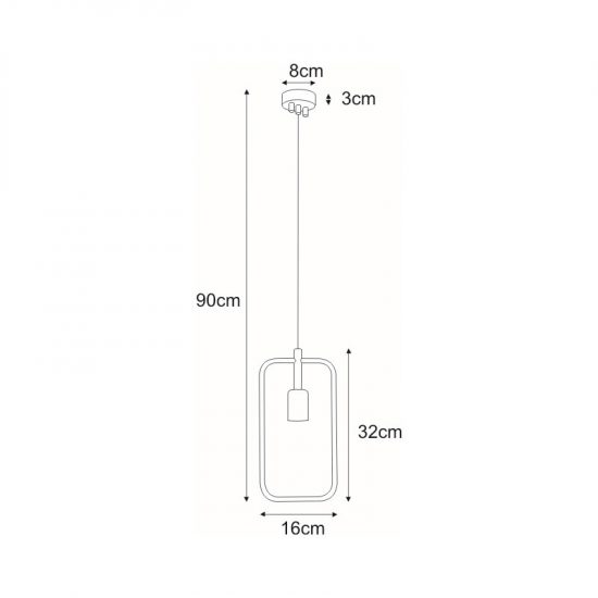 Lampa wisząca K-3830 z serii TOBIK