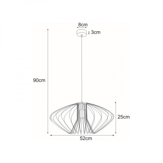 Lampa wisząca K-3407 z serii TIZI