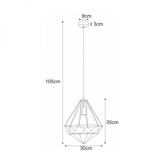 Lampa wisząca K-4000 z serii MARKO