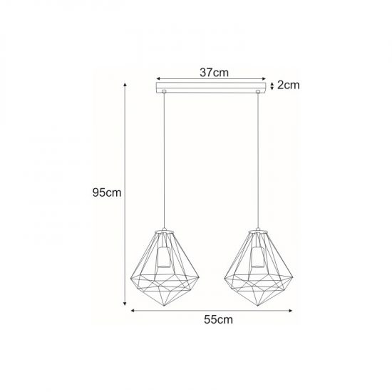 Lampa wisząca K-4002 z serii MARKO