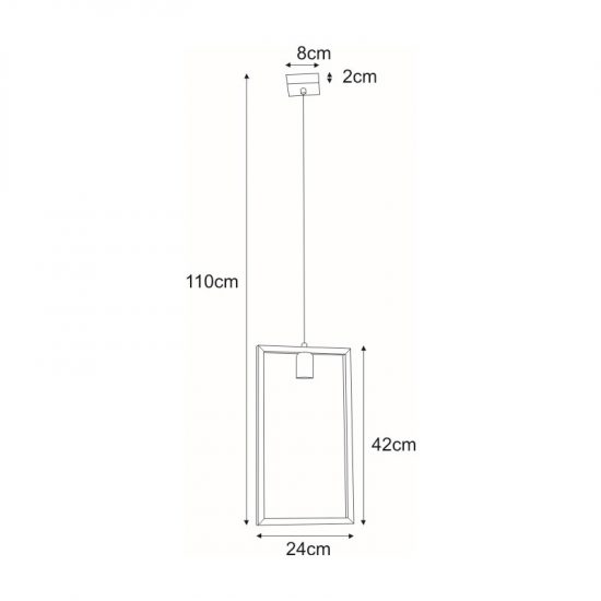 Lampa wisząca K-4031 z serii LAVAYA