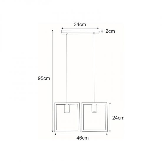 Lampa wisząca K-4032 z serii LAVAYA