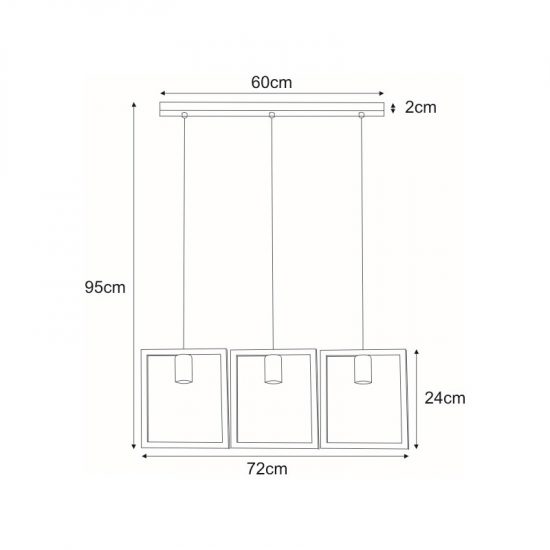 Lampa wisząca K-4033 z serii LAVAYA