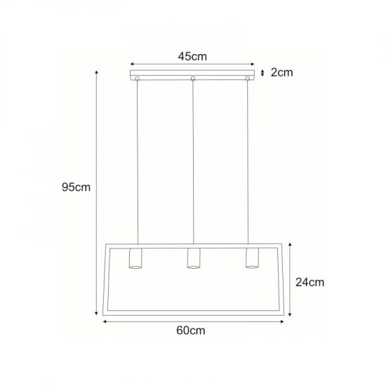 Lampa wisząca K-4035 z serii LAVAYA