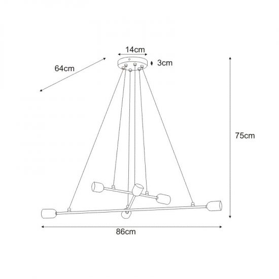 Lampa wisząca K-4391 z serii SITYA WHITE