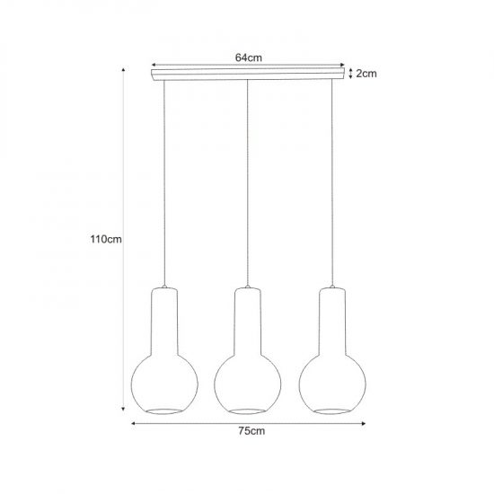 Lampa wisząca K-4526 z serii ARVI WHITE