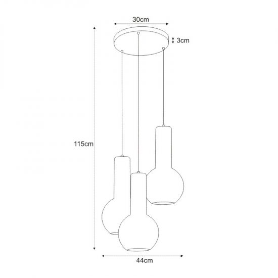 Lampa wisząca K-4527 z serii ARVI WHITE