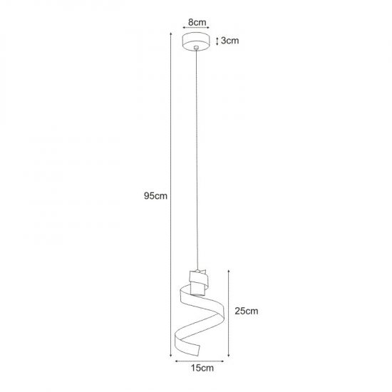 Lampa wisząca K-4540 z serii POLETANO