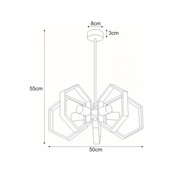 Lampa wisząca K-4724 z serii HONEY