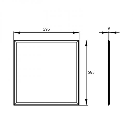 Panel LED 60x60 MIDAL PLM 40W biały neutralny