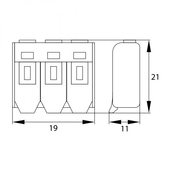 Szybkozłączki na drut 3x4mm P053