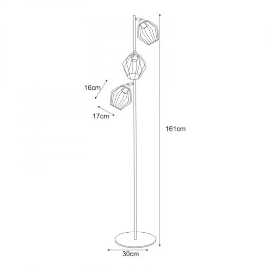 Lampa podłogowa K-4471 z serii BENET