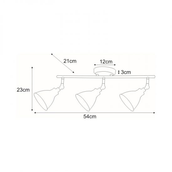 Lampa sufitowa K-8005-3 WH z serii WATSO WHITE