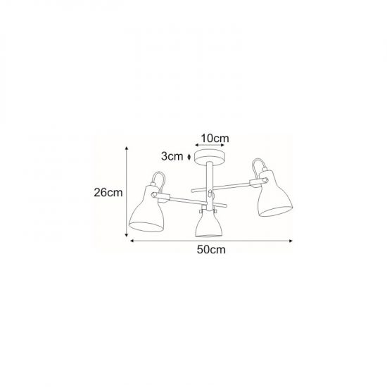 Lampa sufitowa K-8110 z serii KANTI