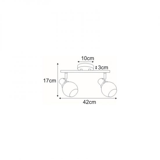 Lampa sufitowa K-8112 z serii DEFIS