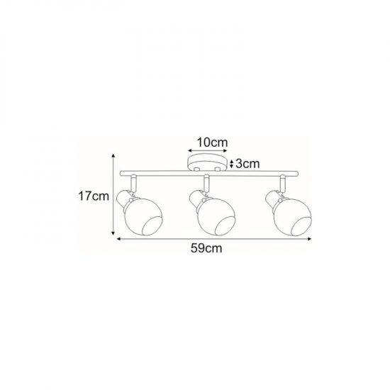 Lampa sufitowa K-8113 z serii DEFIS