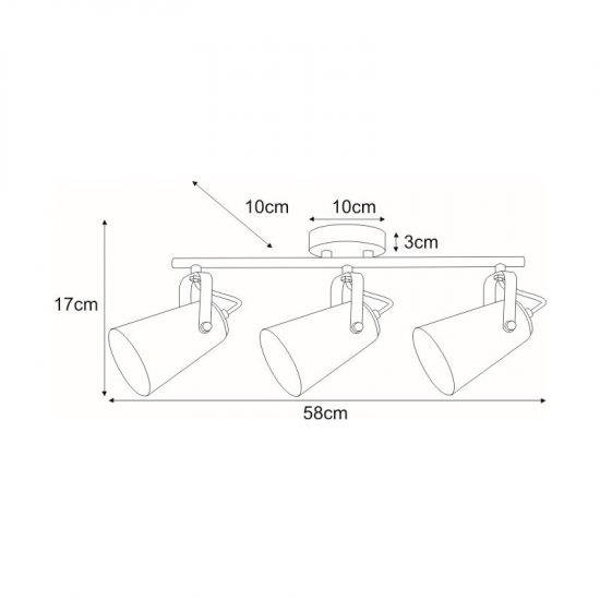 Lampa sufitowa K-8120 z serii NESTA