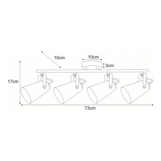 Lampa sufitowa K-8121 z serii NESTA