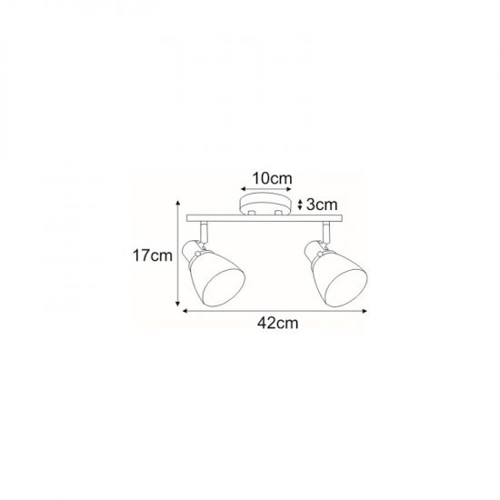 Lampa sufitowa K-8123 z serii ELNIS