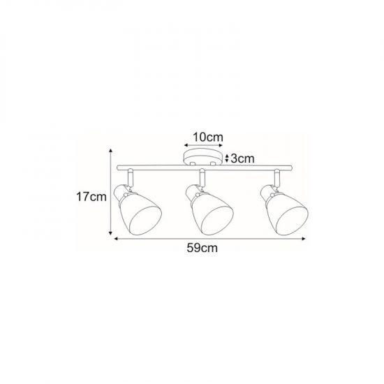 Lampa sufitowa K-8124 z serii ELNIS