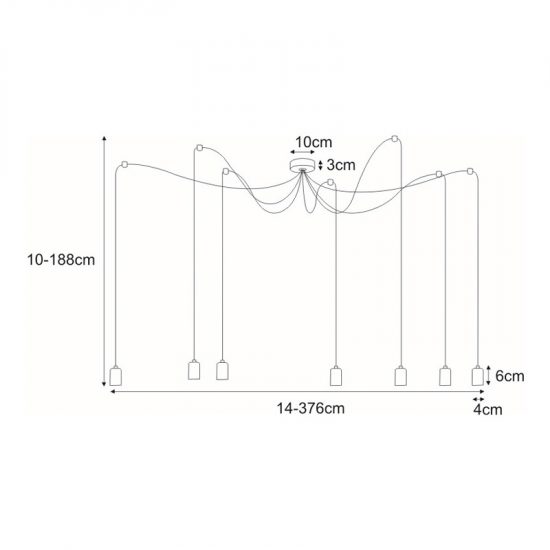 Lampa wisząca K-3541 z serii KAMI