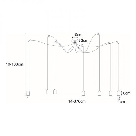 Lampa wisząca K-3544 z serii KAMI