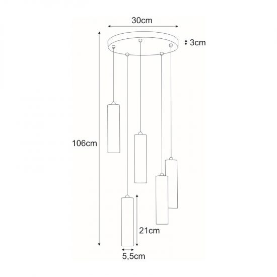 Lampa wisząca K-4437 z serii DOPIK