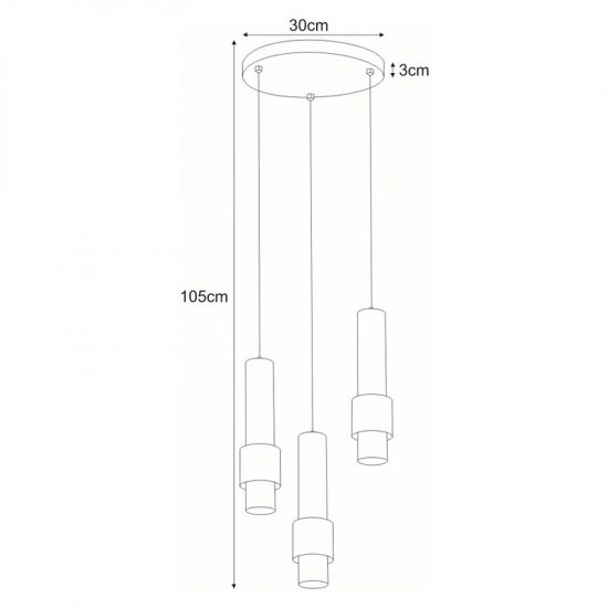 Lampa wisząca K-4546 z serii ROTO