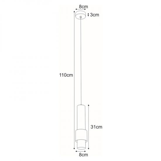 Lampa wisząca K-4716 z serii PERN