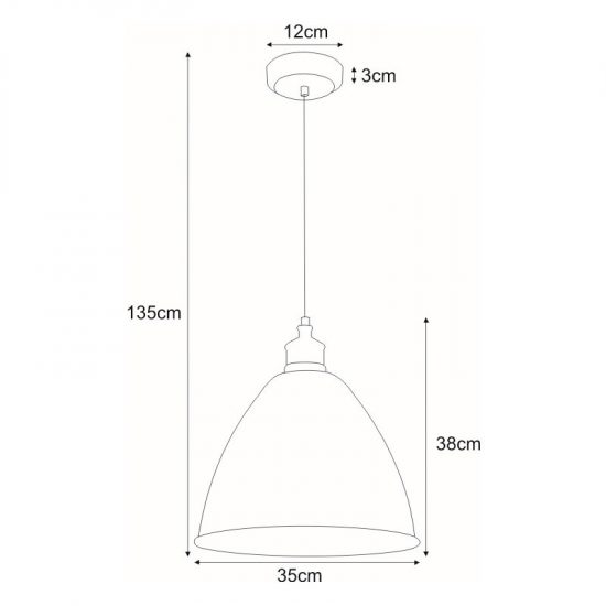 Lampa wisząca K-8005A-1 WH z serii WATSO WHITE