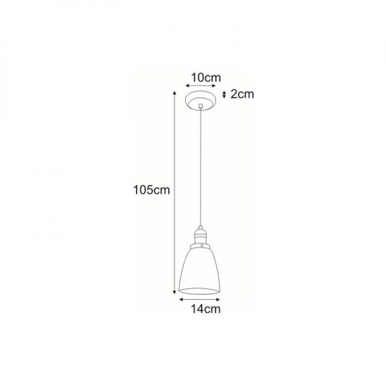 Lampa wisząca K-8036B-1 z serii SAMANTA