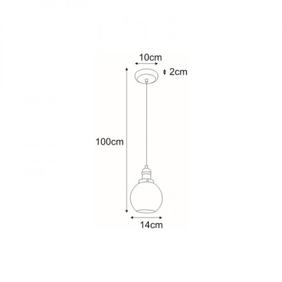 Lampa wisząca K-8036D-1 z serii SAMANTA