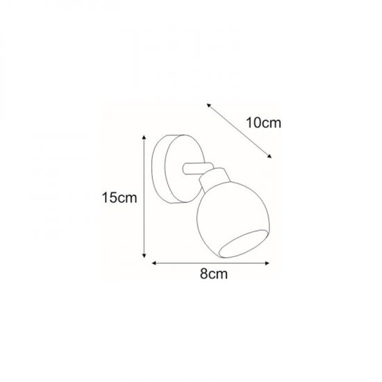 Kinkiet ścienny K-W9528/1 z serii AZELA