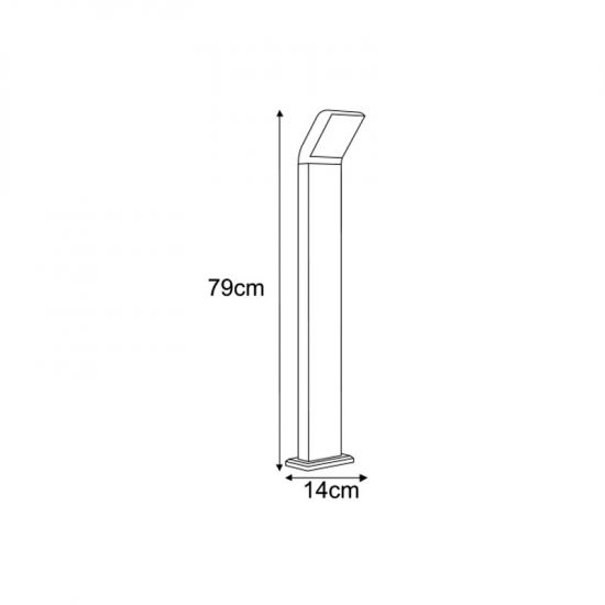 Lampa ogrodowa stojąca K-8148 z serii VIDAR