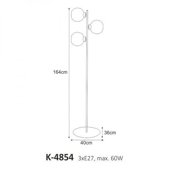 Lampa podłogowa K-4854 z serii ALDAR