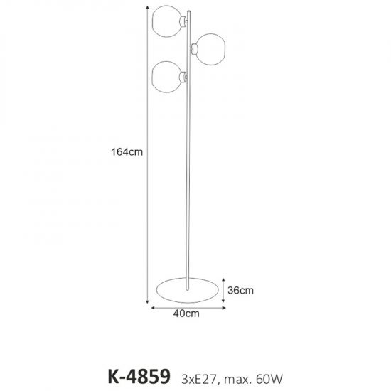 Lampa podłogowa K-4859 z serii LAMBERT