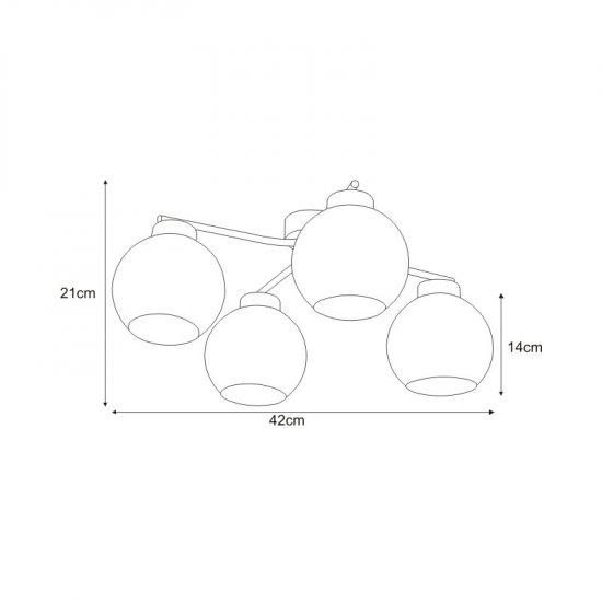 Lampa sufitowa K-2625 z serii AIDEN