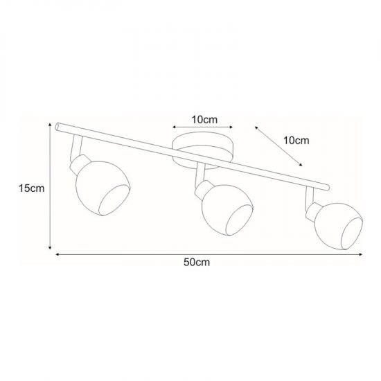 Lampa sufitowa K-C9528/3 z serii AZELA