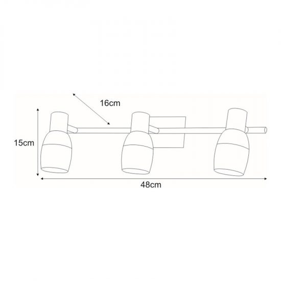 Lampa sufitowa K-WLD94503-3 z serii HOSTA