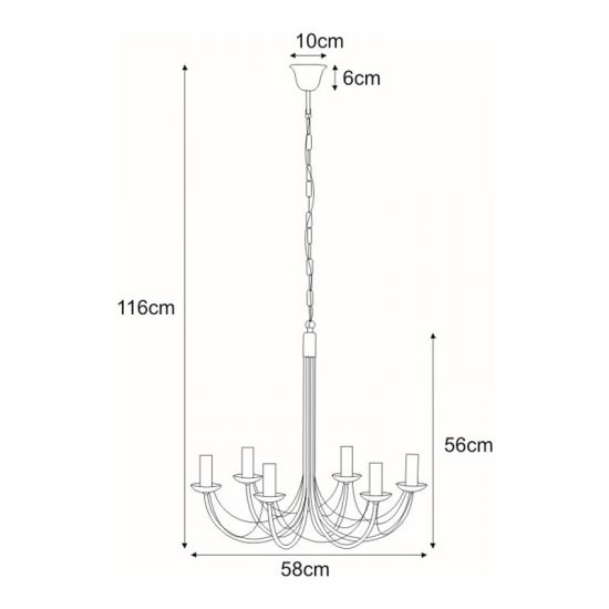 Lampa wisząca K-3520 z serii PERSEO