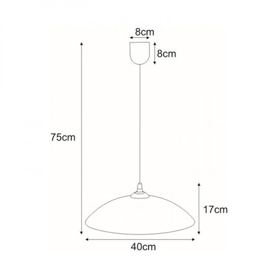 Lampa wisząca K-3710 z serii MESTRE