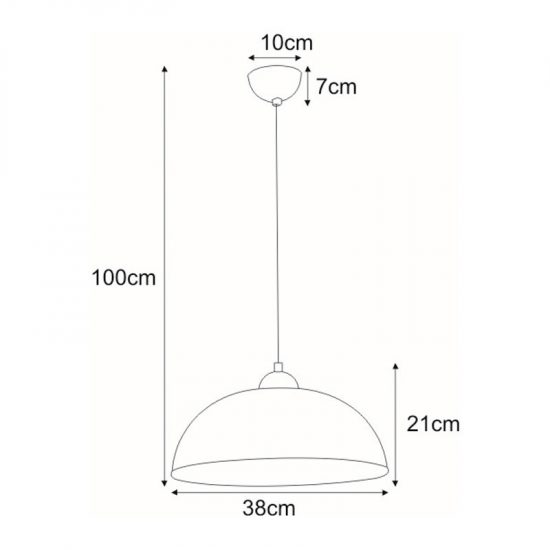 Lampa wisząca K-3858 z serii RAZONI