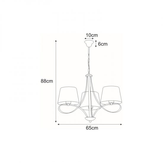 Lampa wisząca K-4070 z serii IRMA