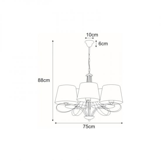 Lampa wisząca K-4071 z serii IRMA