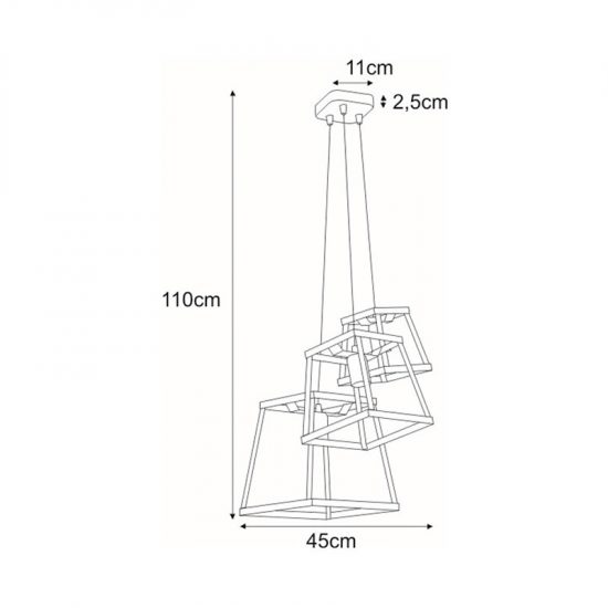 Lampa wisząca z serii TEDY