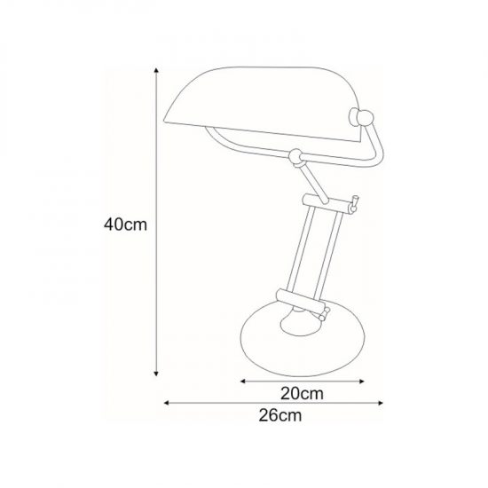 Lampka biurkowa K-8041 z serii BANK